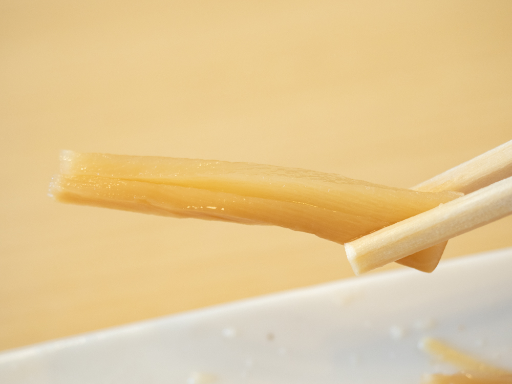 八楽笑:しなちくの味見 普通(細め)