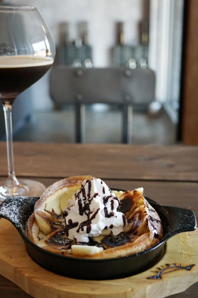 CAFE BRIDGE チョコバナナのダッチベイベーとアイスコーヒー
