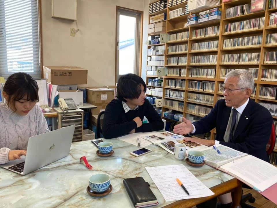 高梁川流域学校:学生インターンシップのようす