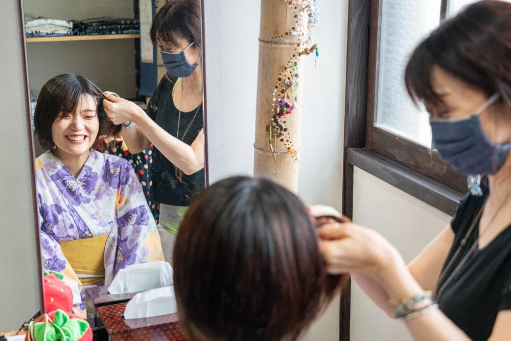 着物浪漫 ヘアセット