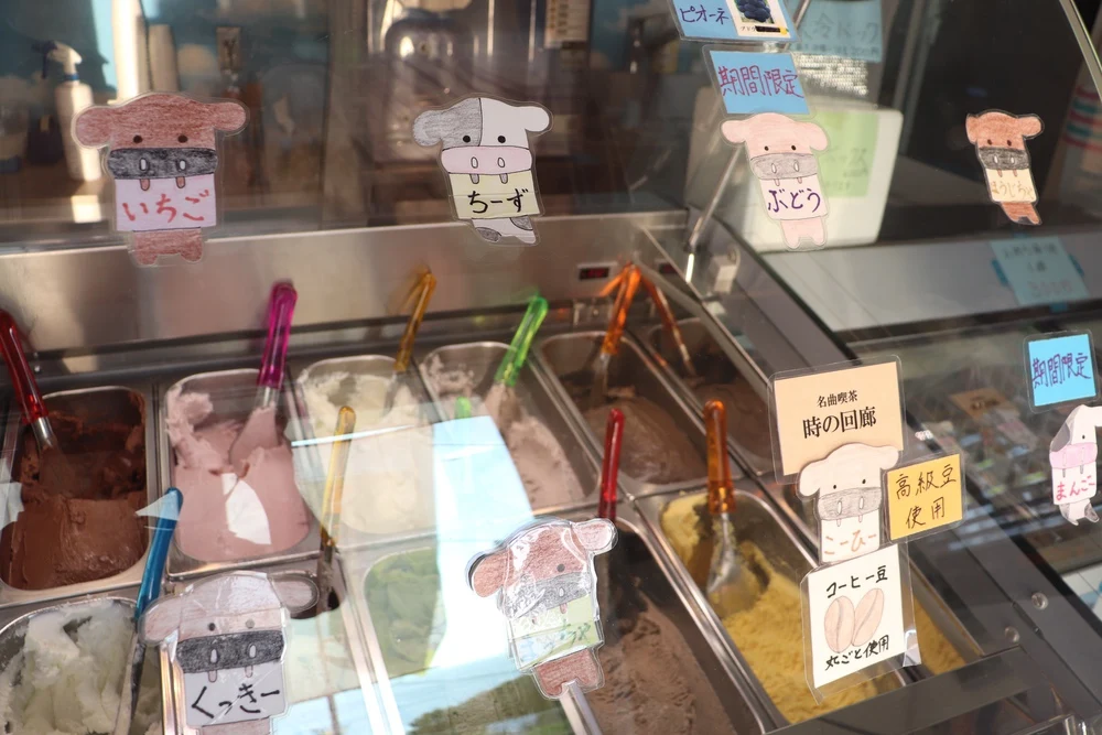 販売中のジェラート