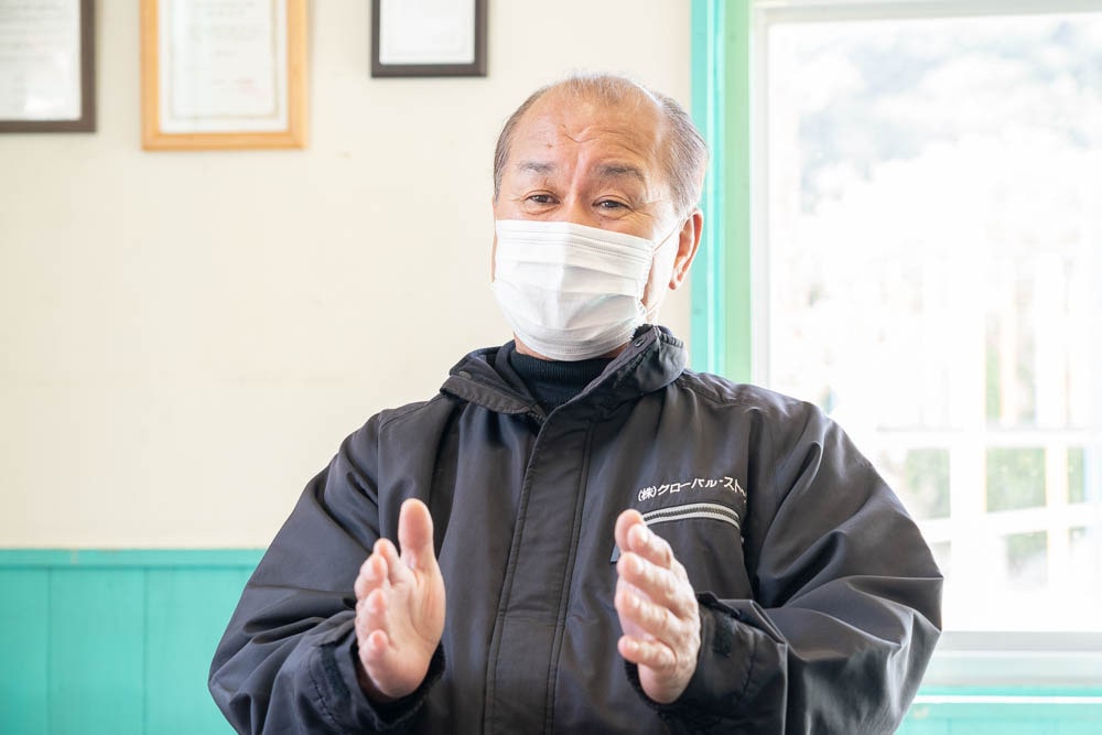 NPO法人かさおか島づくり海社 理事長 鳴本浩二さん