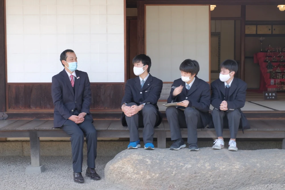 「旧野﨑邸住宅」表書院 縁側 インタビュー