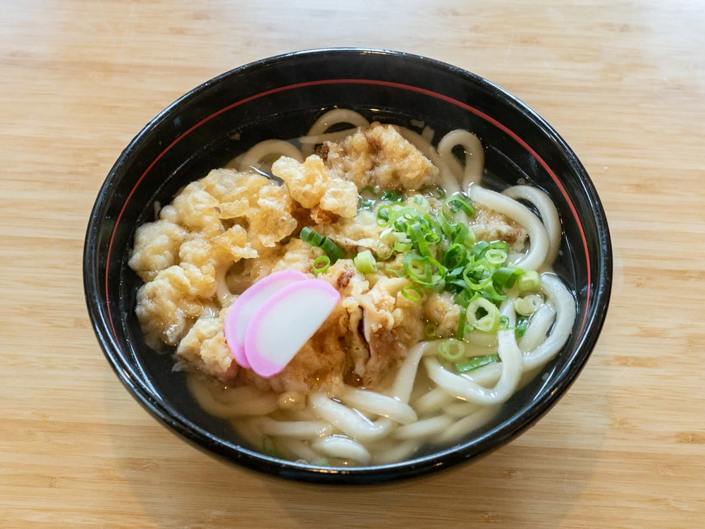 かわはら:イカ天ぷらうどん