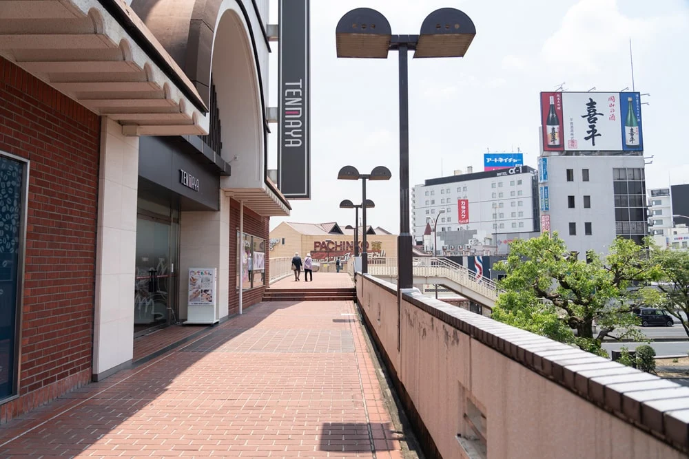 倉敷駅北口から倉敷美観地区・商店街方面へ