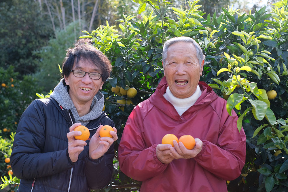 生産者とパシオン山脇 節史さん