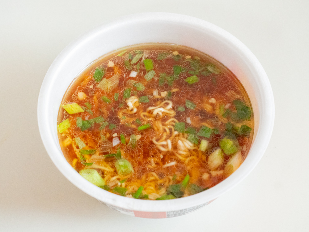 カップ笠岡ラーメン:完成