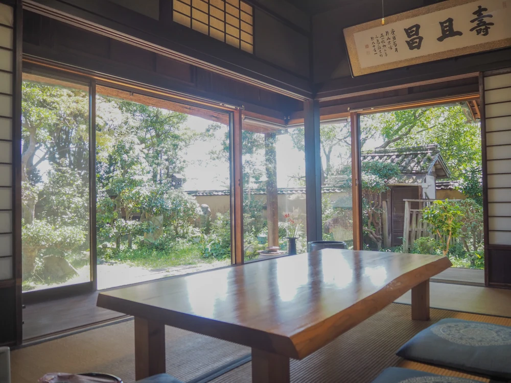 つくぼ片山家_客間_庭