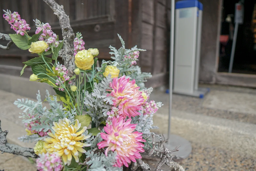 大原本邸の入り口に飾られていた花2