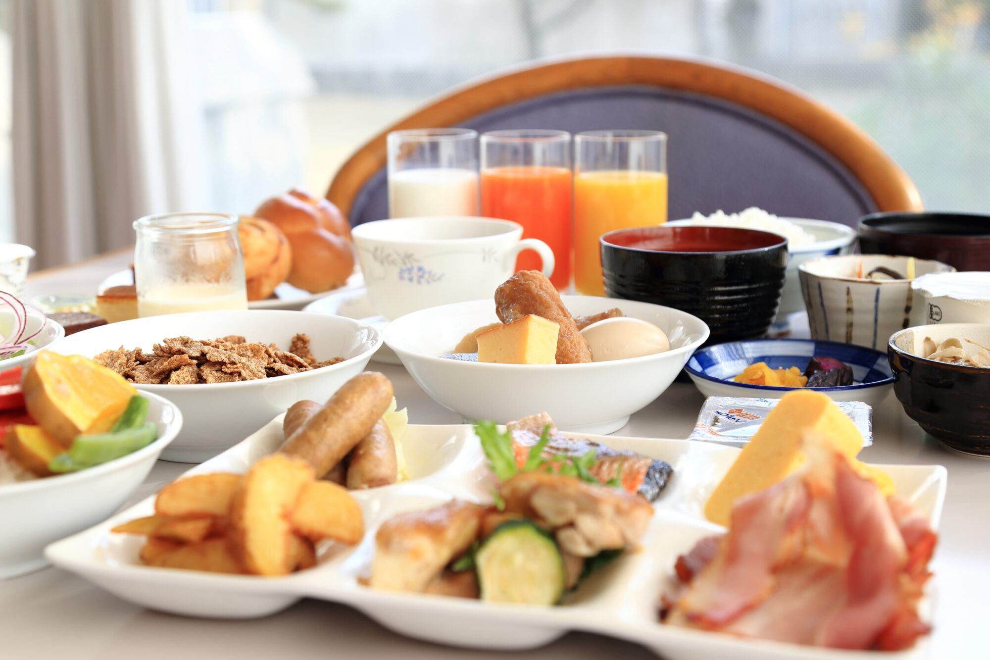 高梁川流域朝食ブッフェ