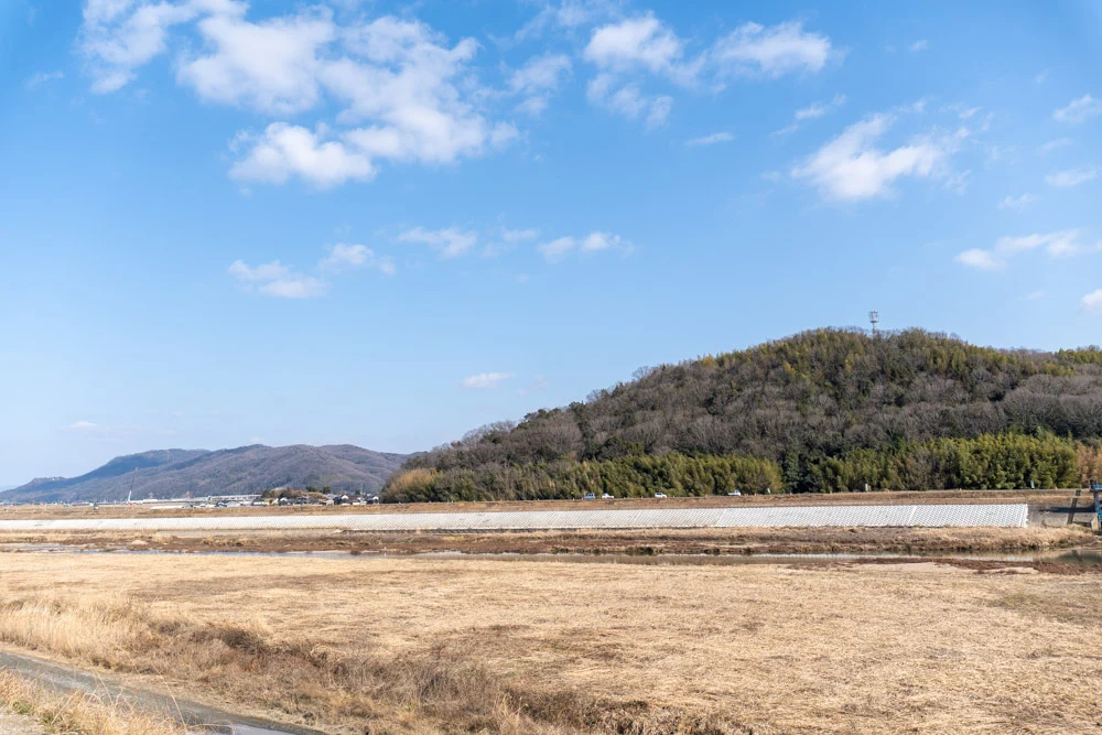 小田川の堤防