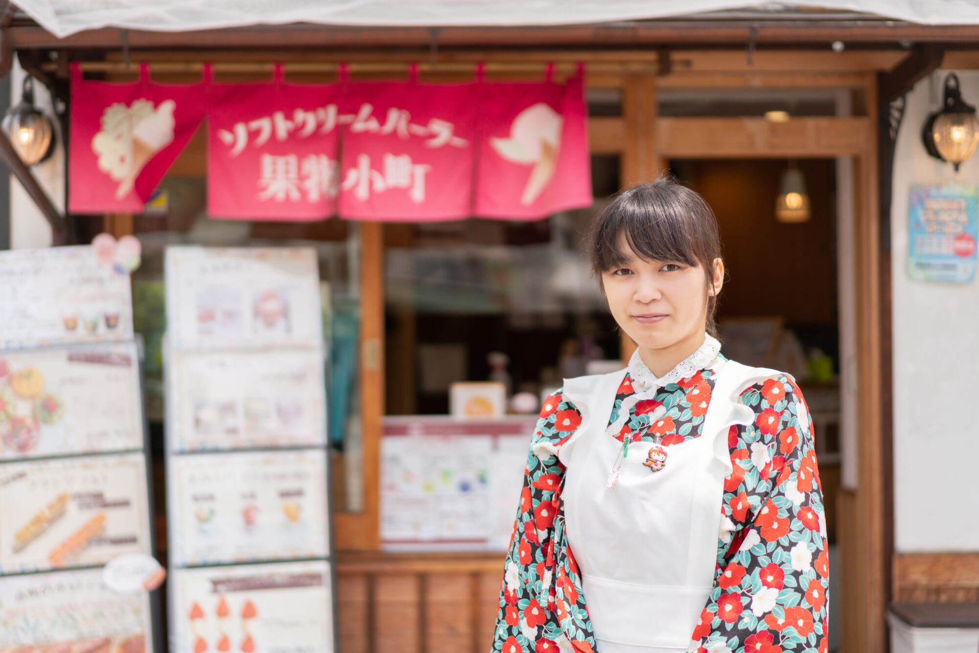 お店をいろどる「果物小町ちゃん」
