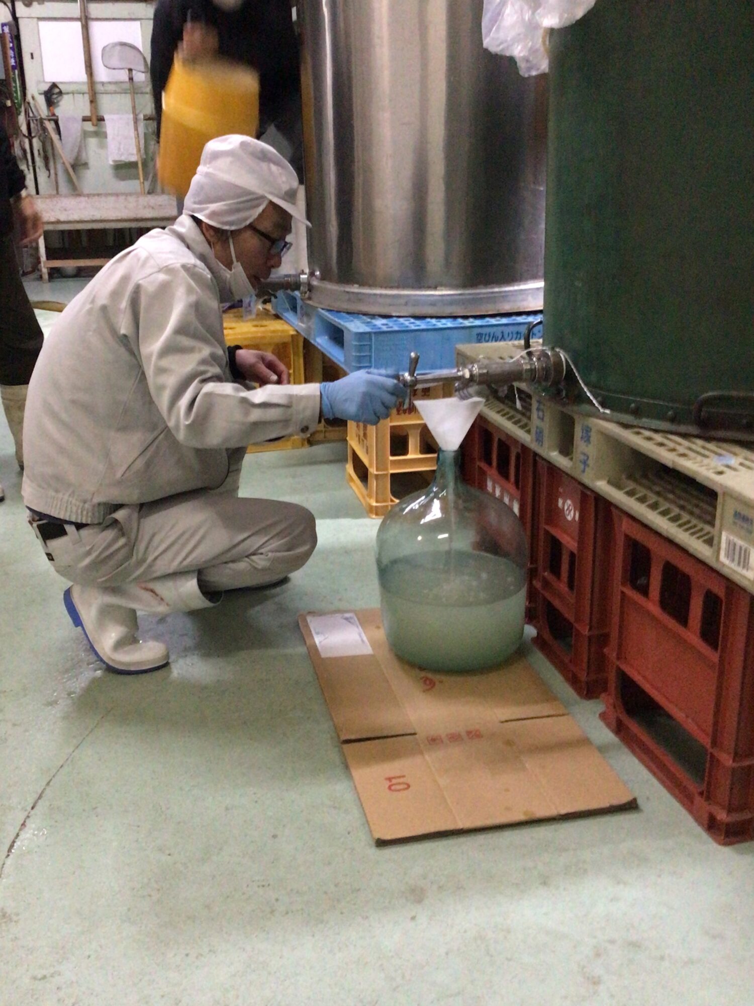 大吟醸の製造のようす (提供:森田酒造)