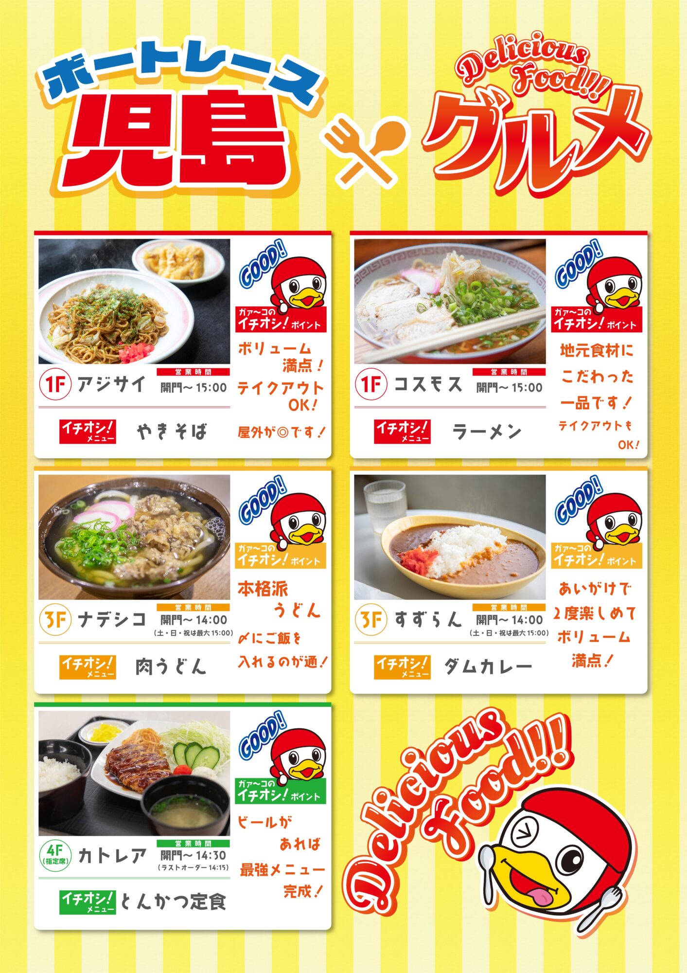 ボート飯_ボートレース児島