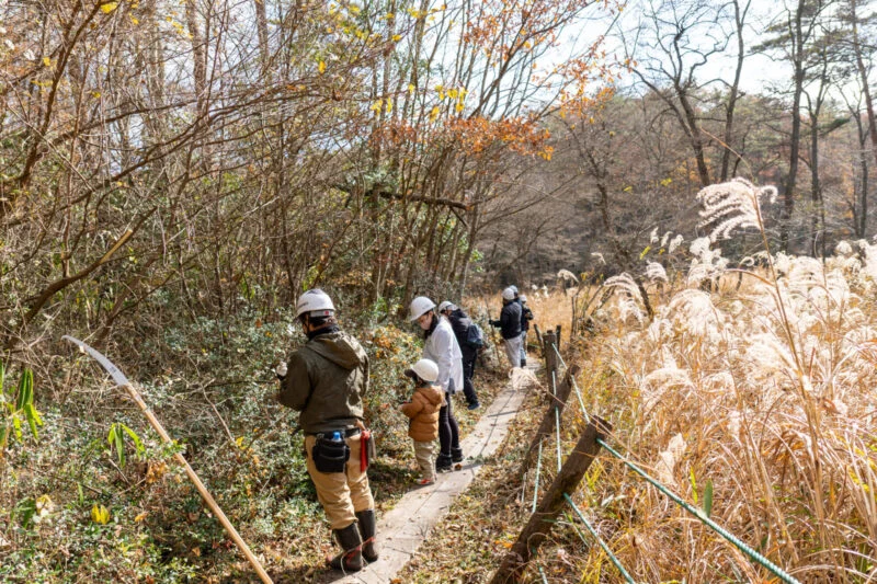 「JTの森 鯉が窪にいみ」2022年秋 森林保全活動 〜 高梁川源流域での森を守る活動を体験