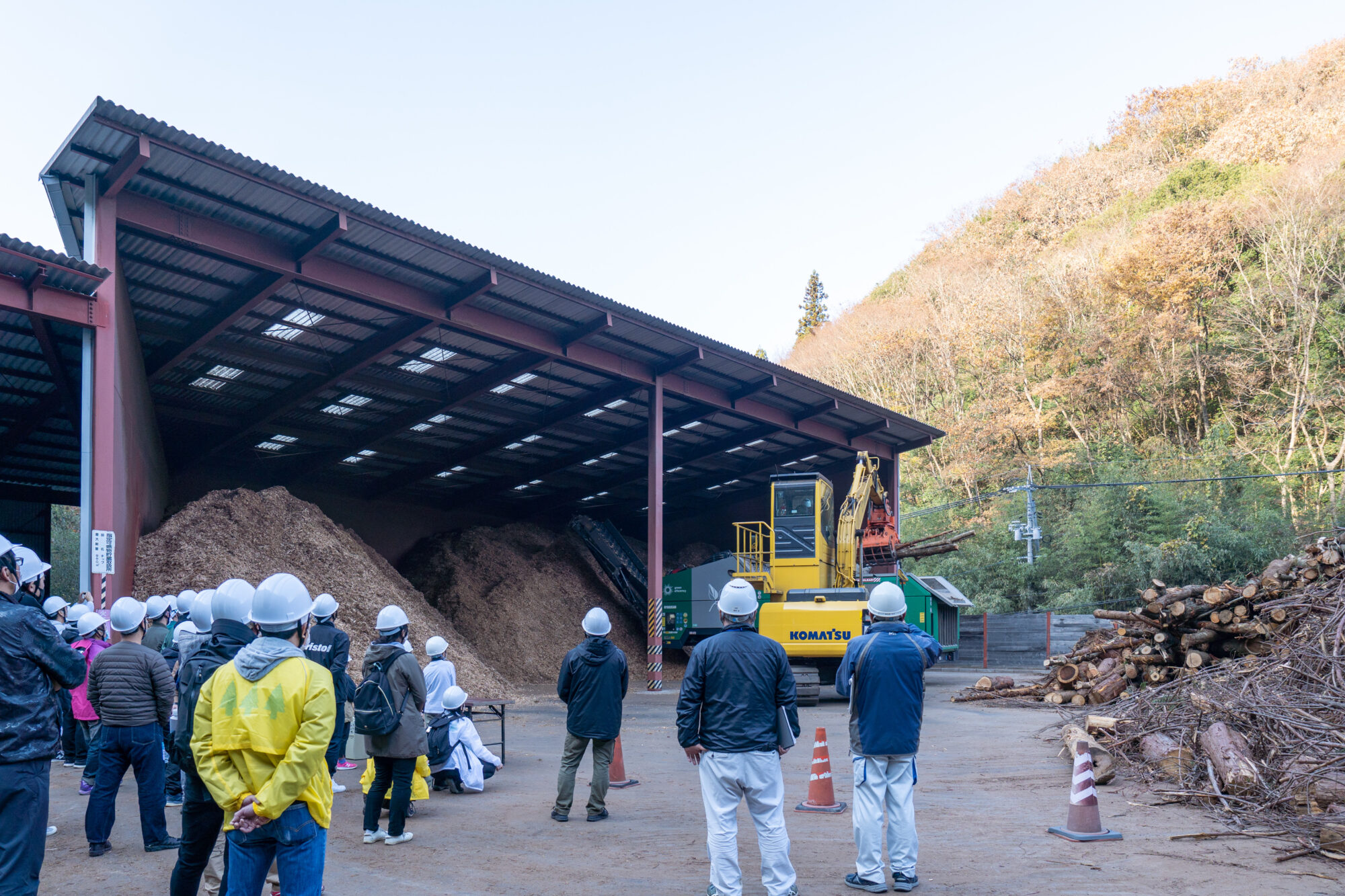 チップ工場の見学