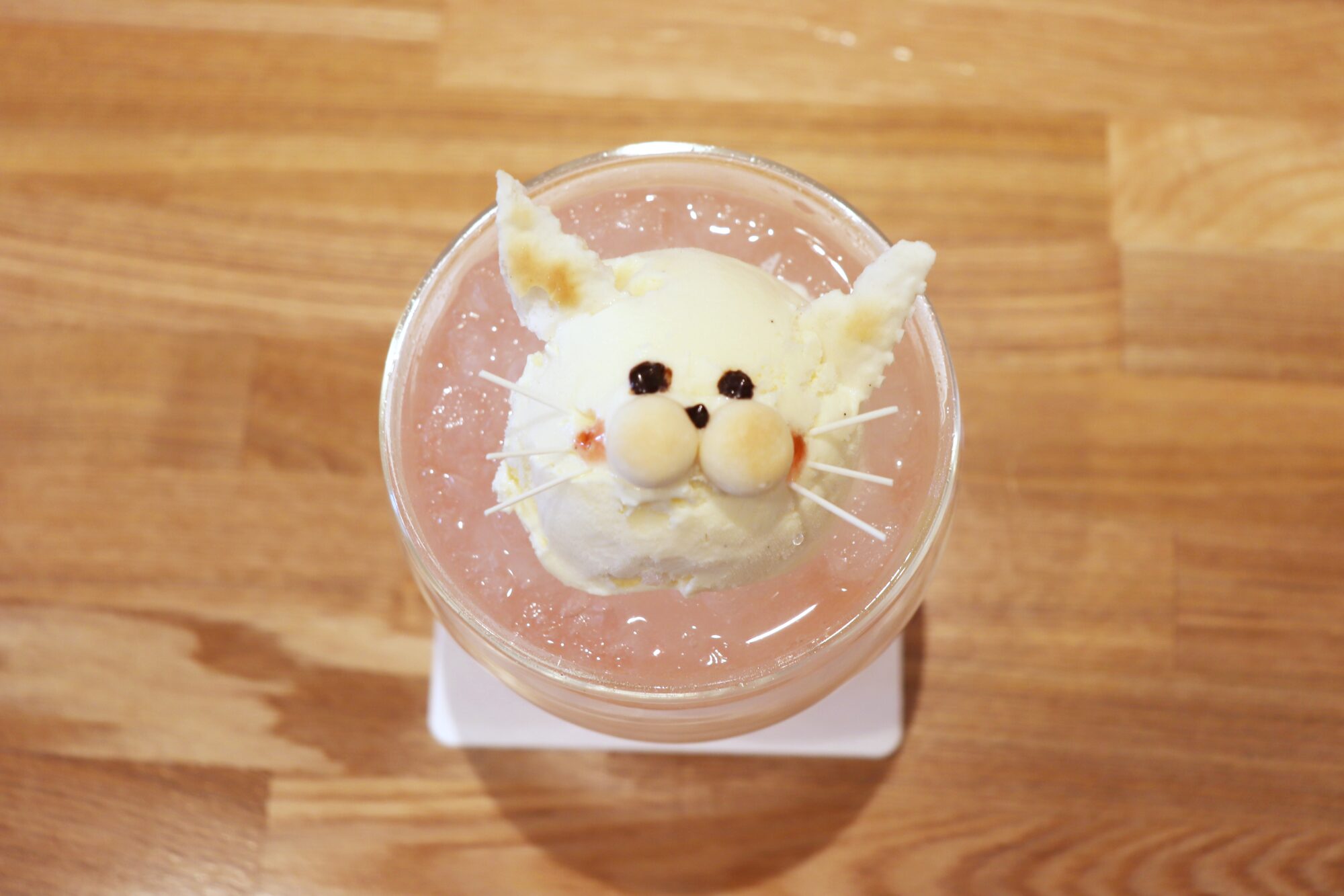 もも色クリームソーダ