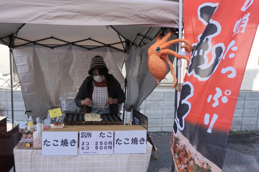 おひさまファーム地産地消ダイニングのたこ焼きブース