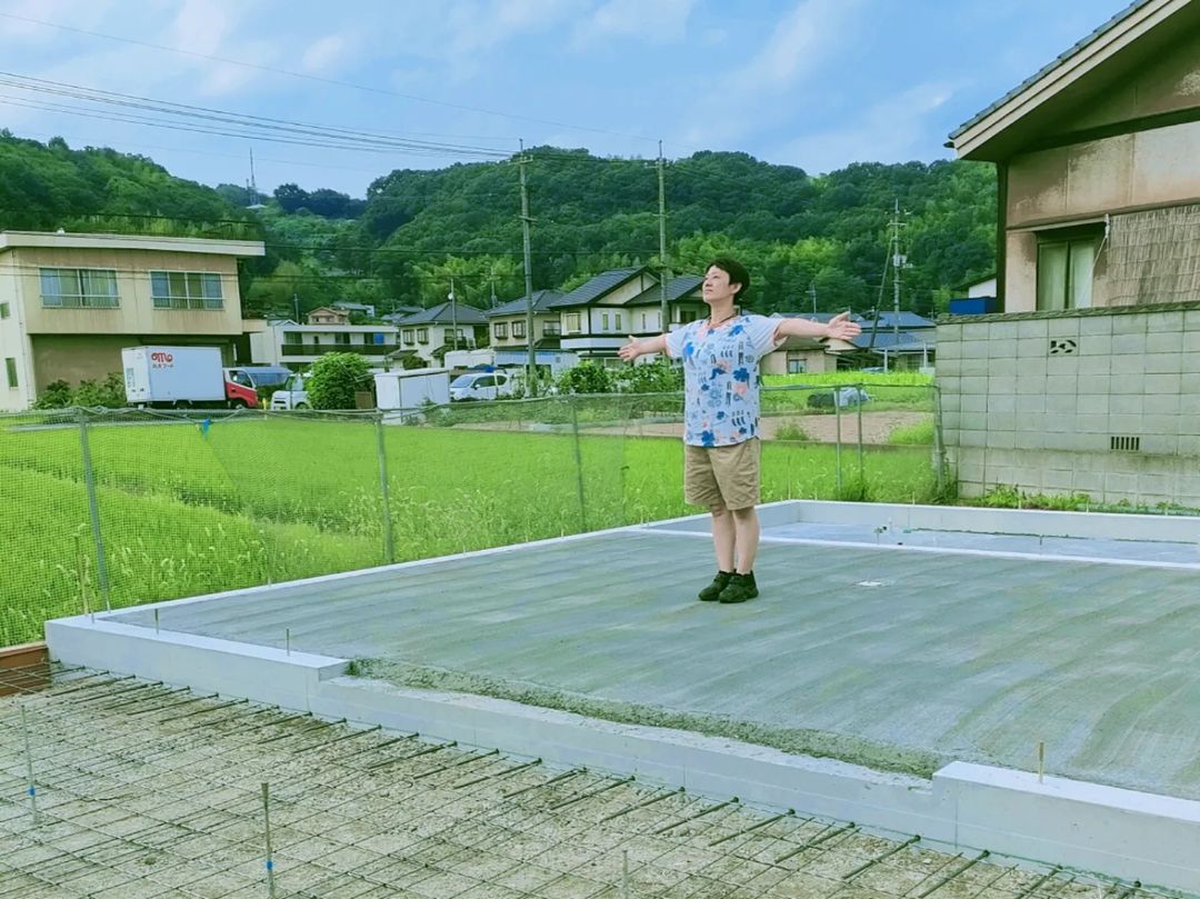 お店が建つ前の様子　喫茶ミヤケのInstagramより