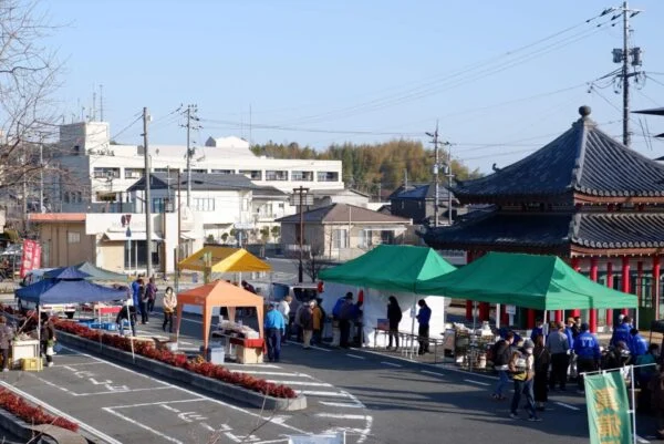 真備町「井原線DE得得市」（令和5年2月12日開催）～ たけのこづくしの朝市で真備を味わう