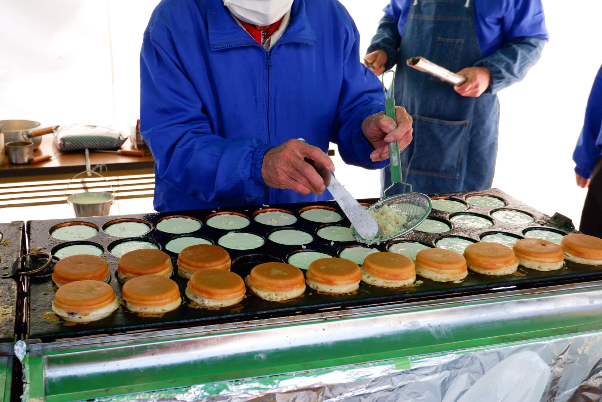 大判焼きは刻んだたけのこ入り