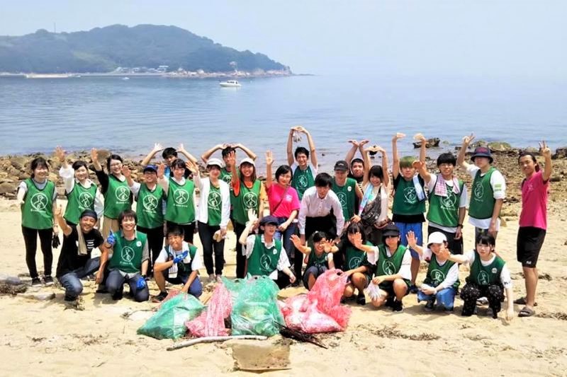 写真提供：greenbird岡山チーム　笠岡諸島の活動のようす