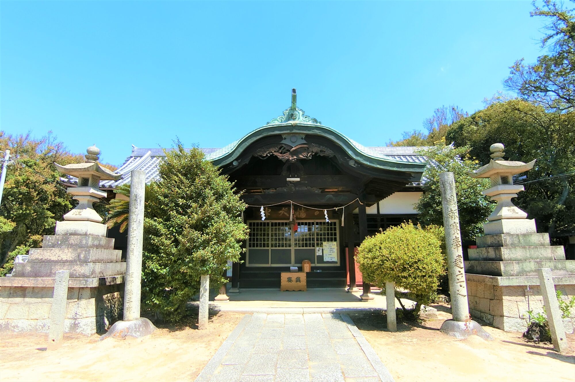 稗田八幡宮から上の町駅へ