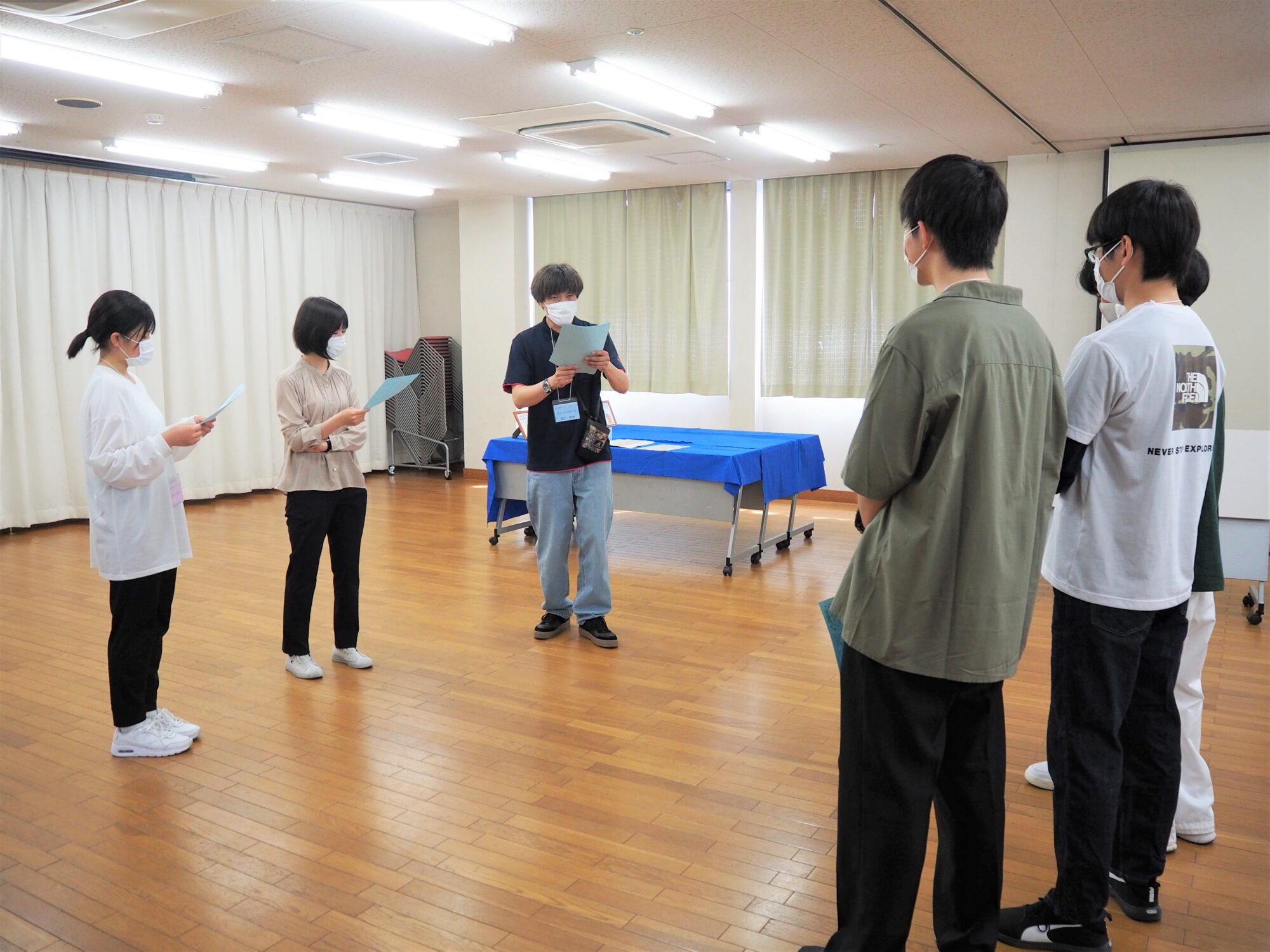 総社南高等学校の生徒とミーティング
