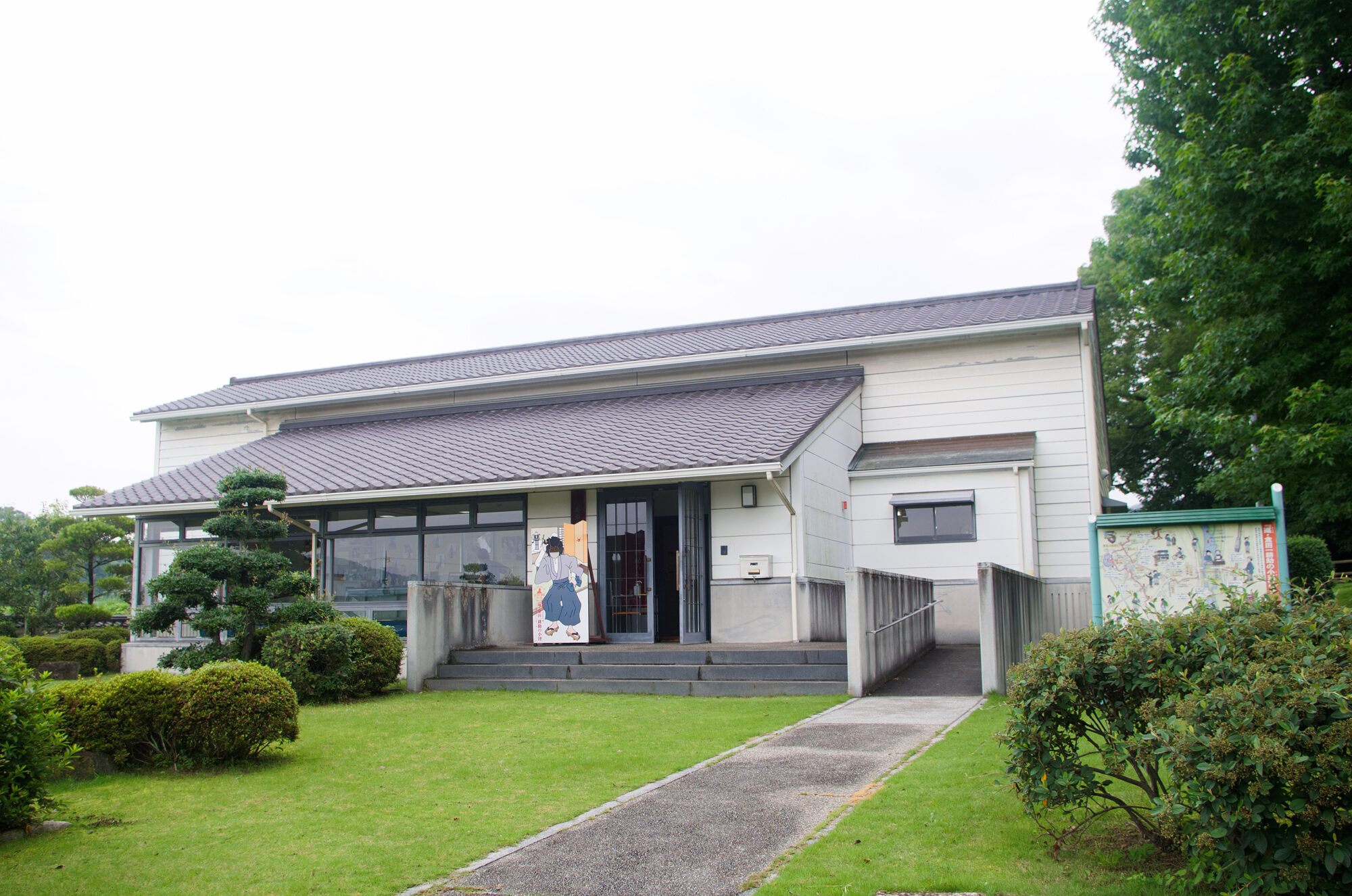 岡田藩の歴史や横溝正史を顕彰する目的で開設された「真備ふるさと歴史館」