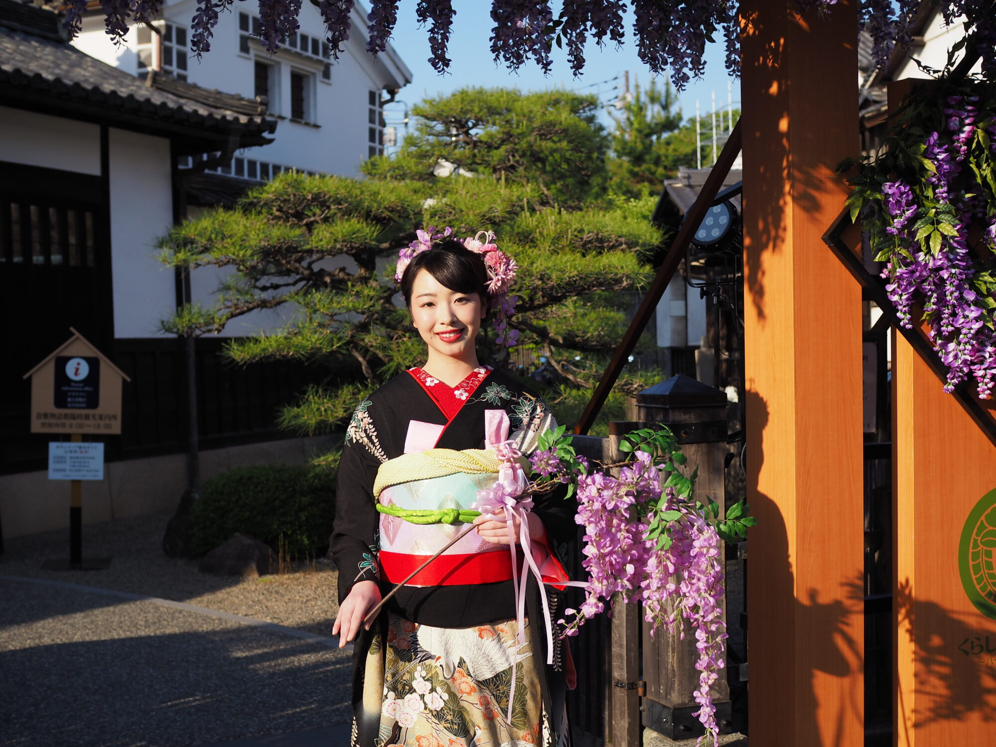 くらしき藤娘（2018年撮影）