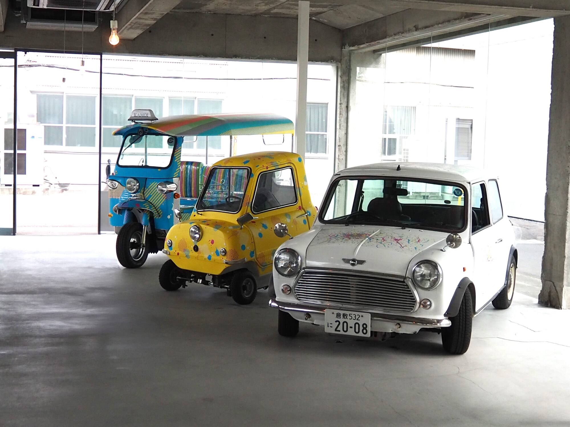 全国で開催のイベント時に出動するmt柄で装飾された車