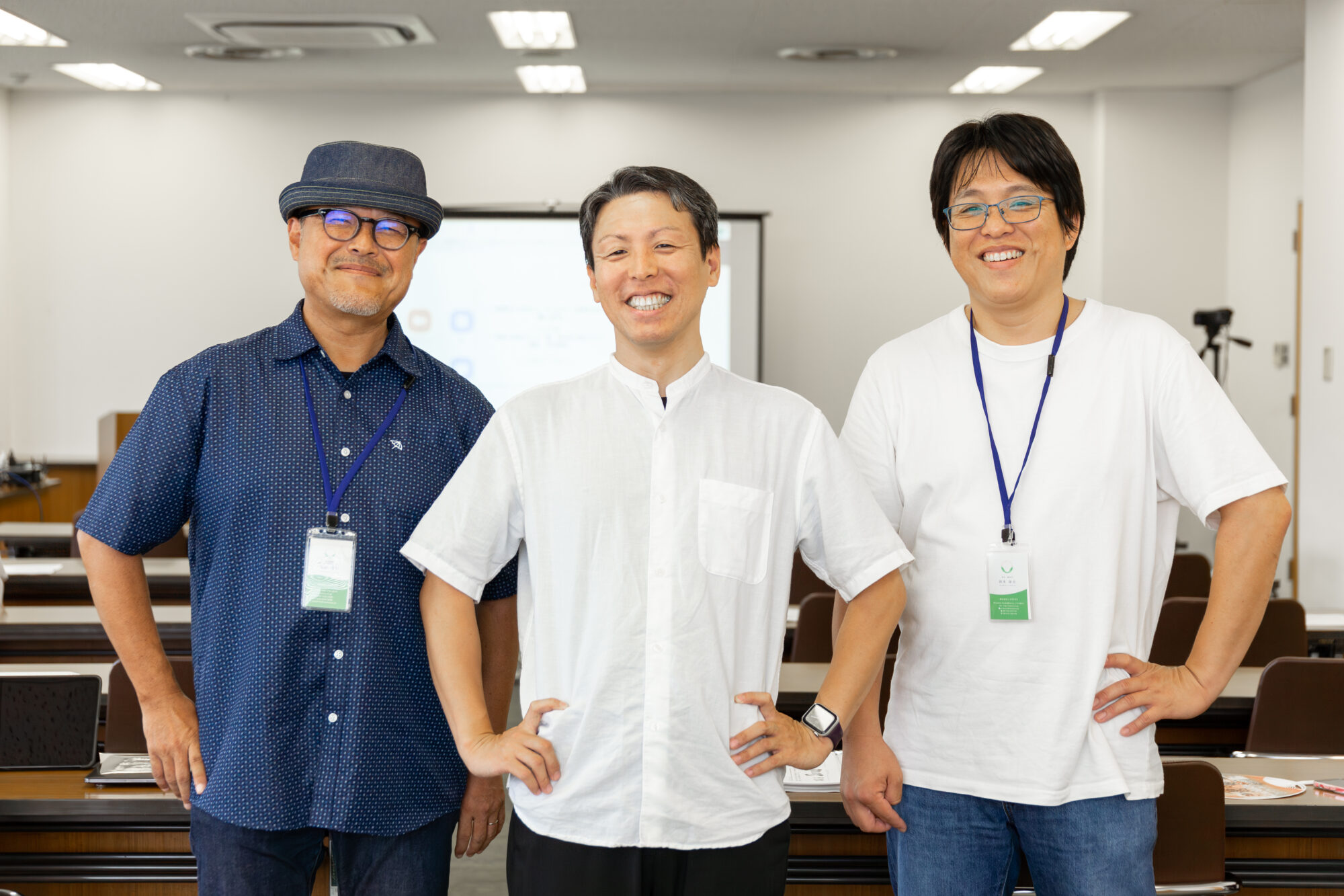 はれとこ代表理事・副代表理事（左から西山博行・戸井健吾・岡本康史）