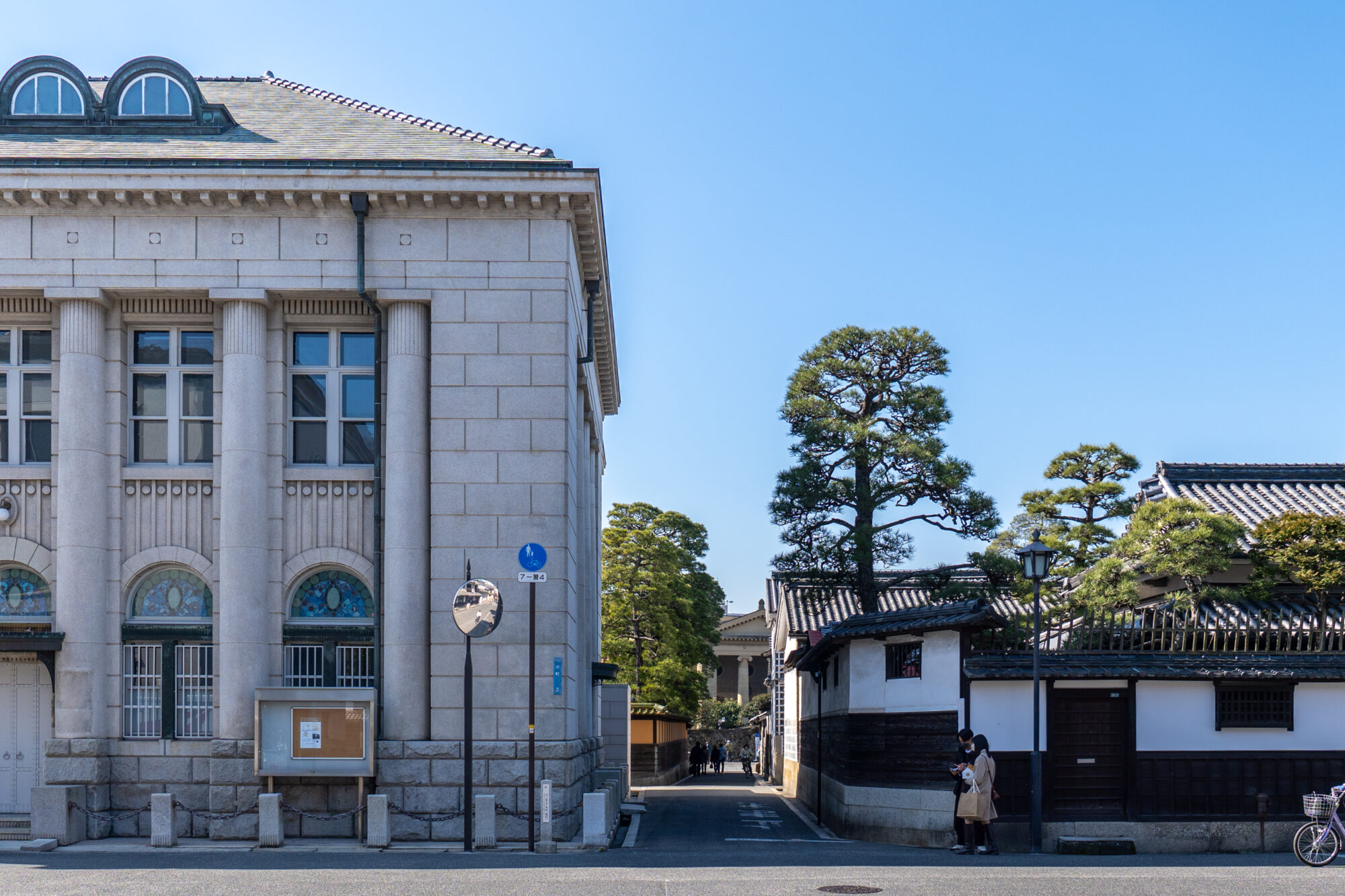 倉敷美観地区で最も好きなロケーション。好みはそれぞれだが、地域活動を通じて感じた美観地区の魅力は「新旧の調和」だと感じている