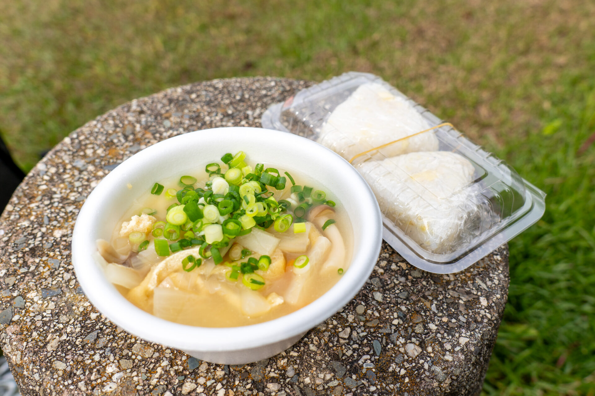 栗ごはん、汁物