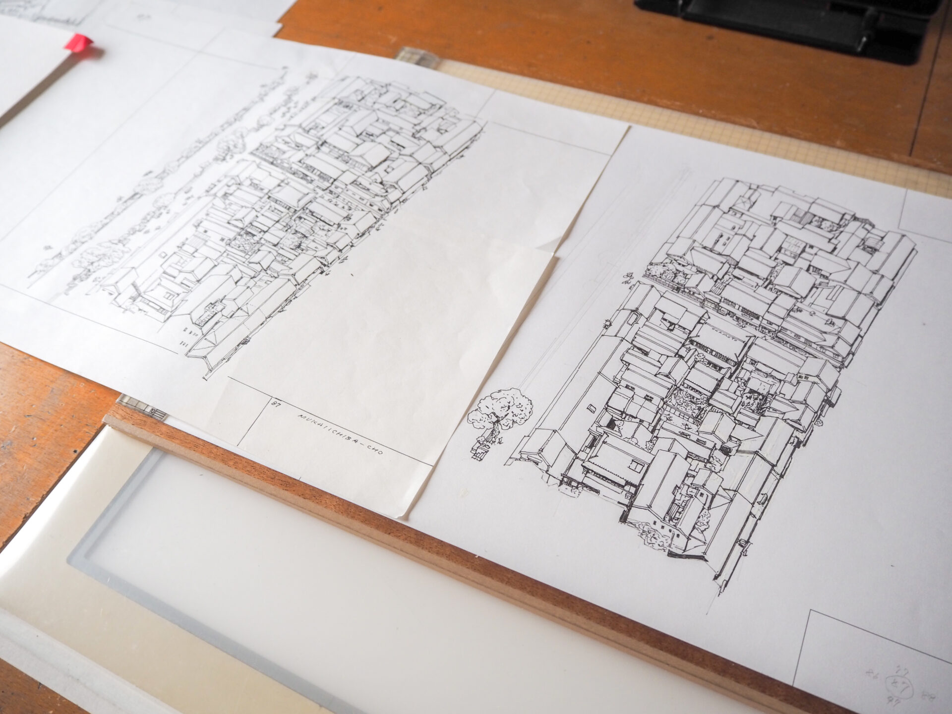 制作中の2025年版倉敷鳥瞰絵図