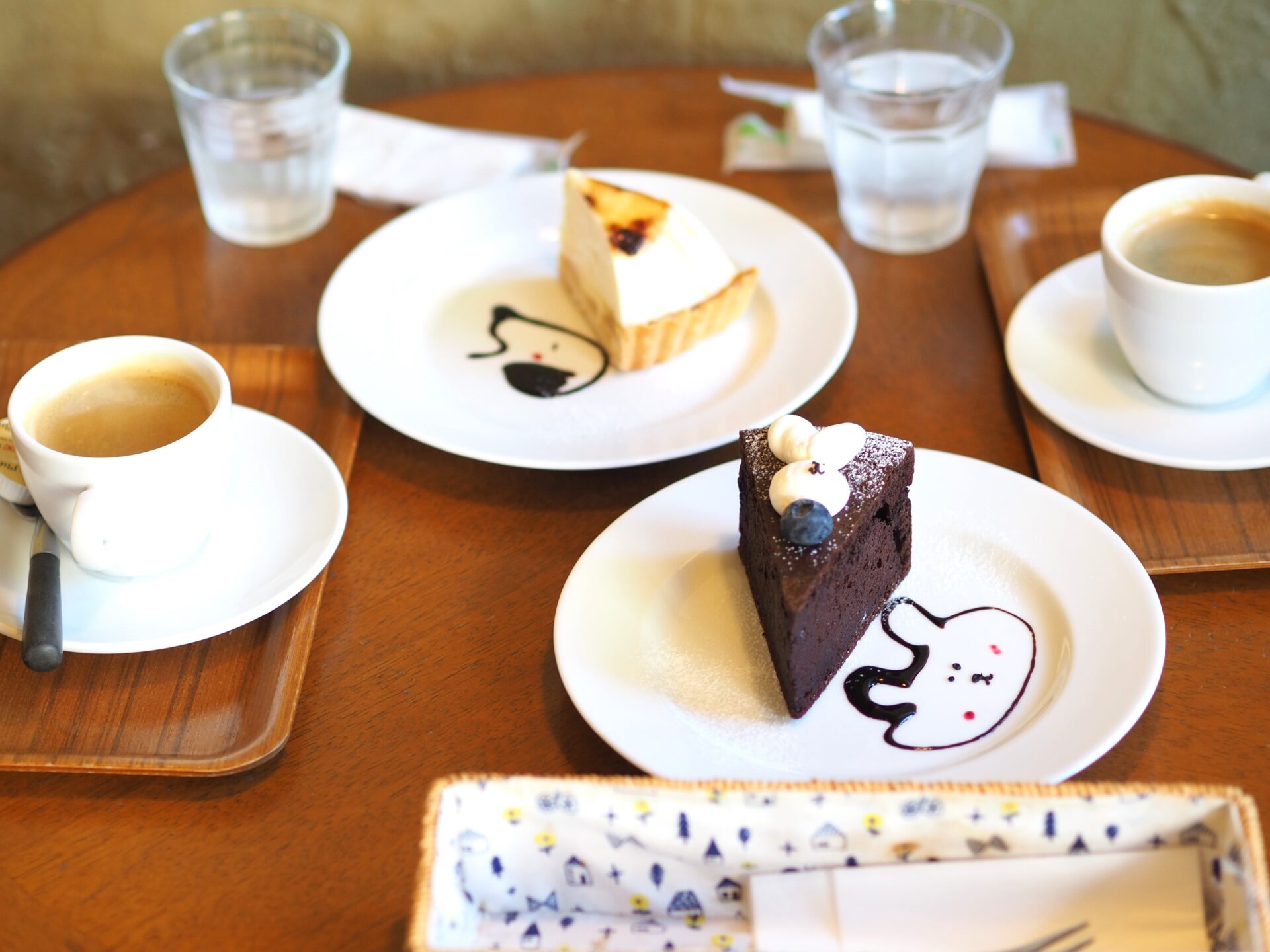 ミルクラウンのケーキ