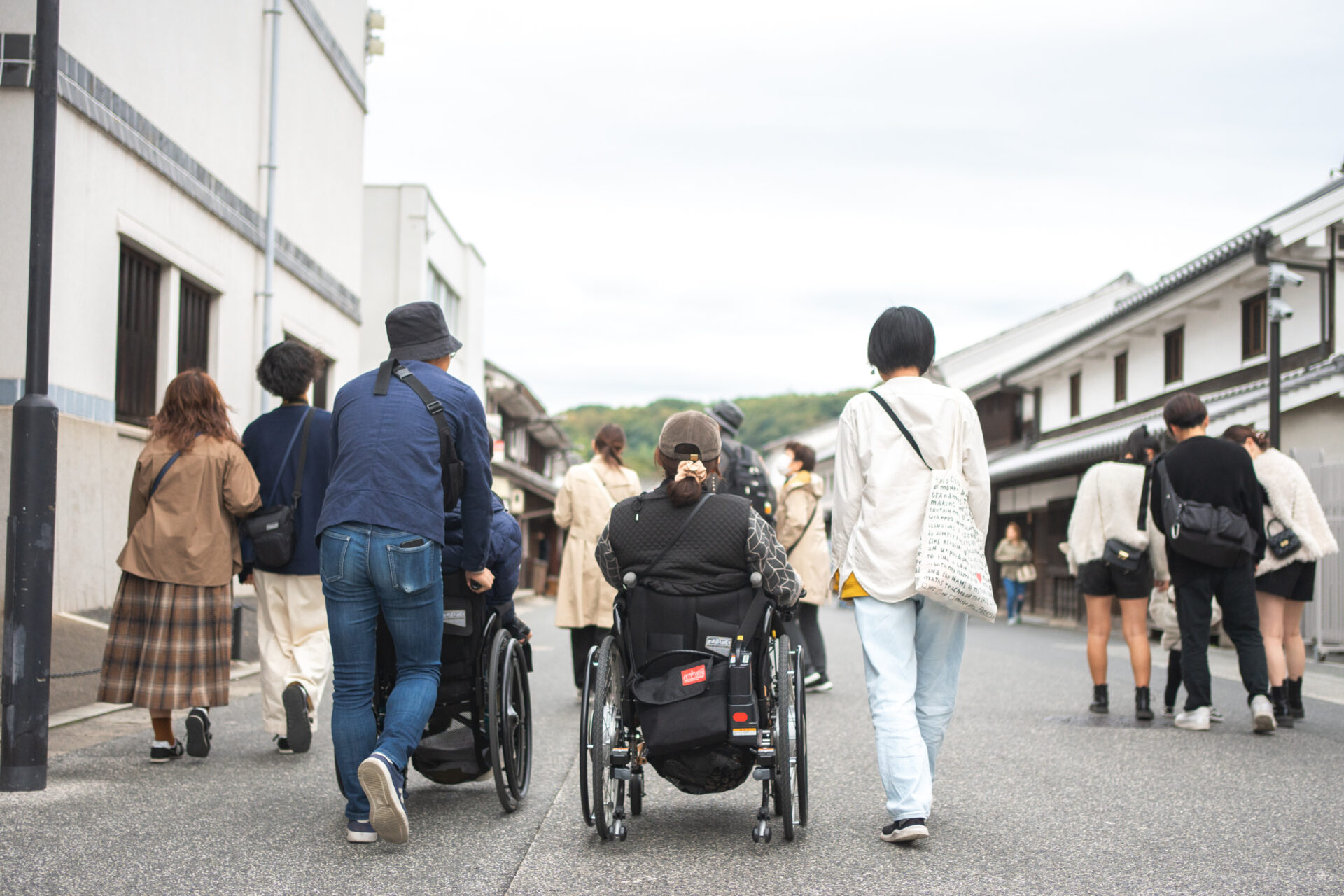 車椅子町歩きのようす3