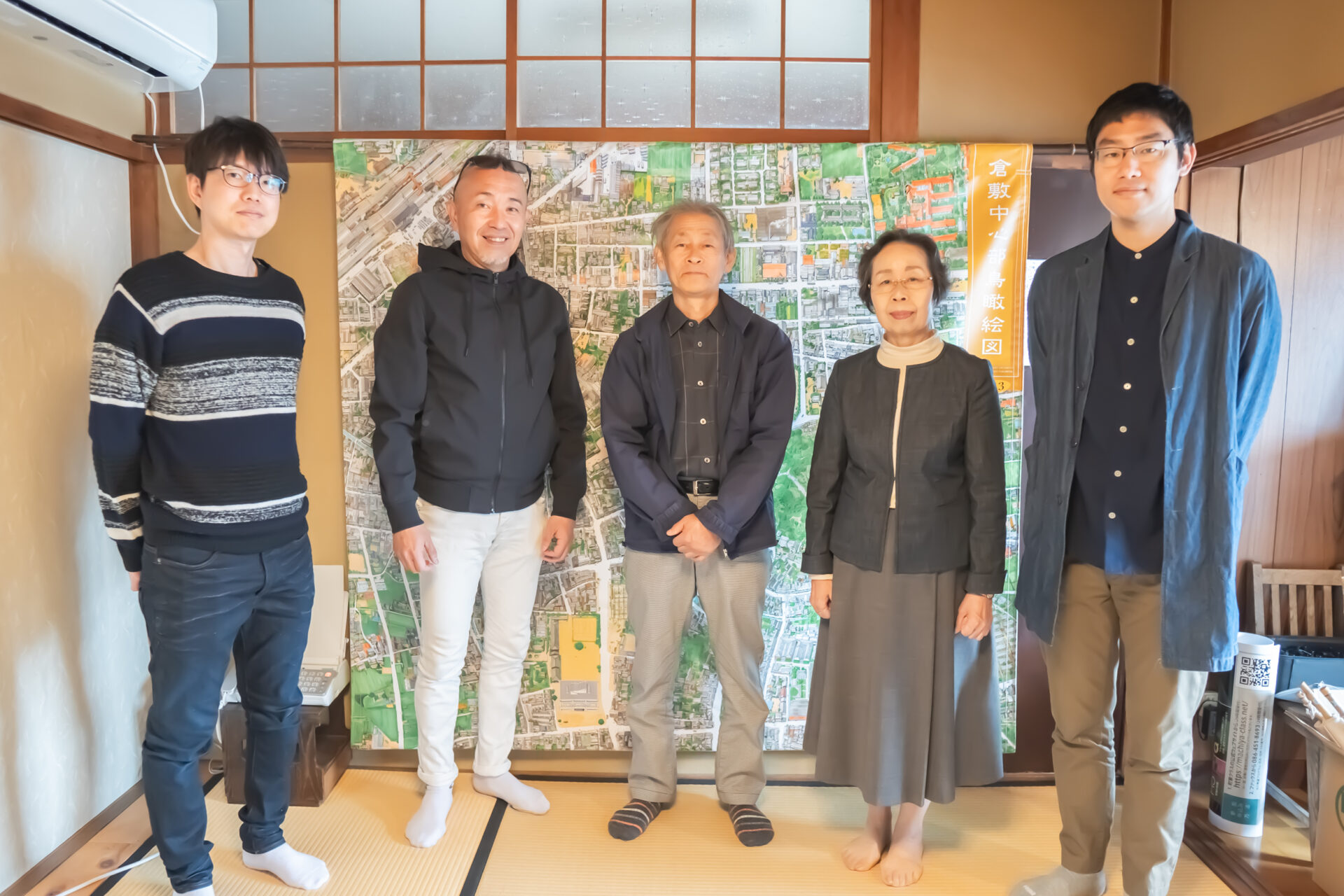 左から桑田さん、原さん、中村さん、小河原さん、成清さん