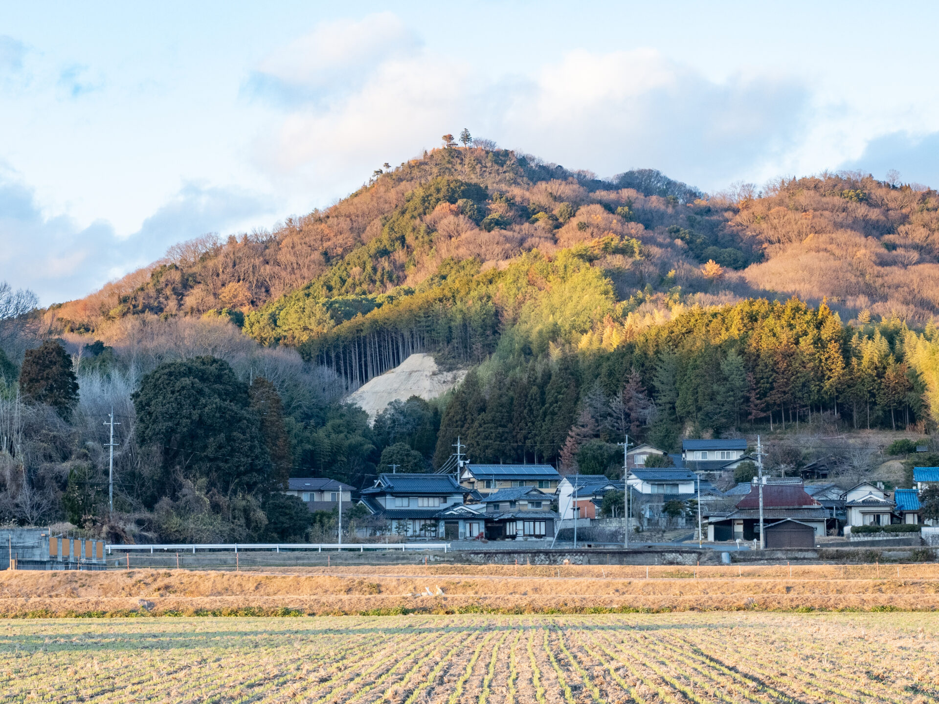総社市山田地区の鬼身山・鬼身城跡