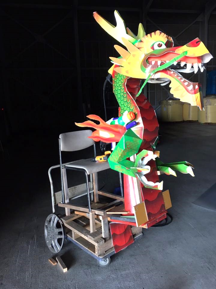 写真提供：ミズシマ盛り上げ隊　手作りの竜神様