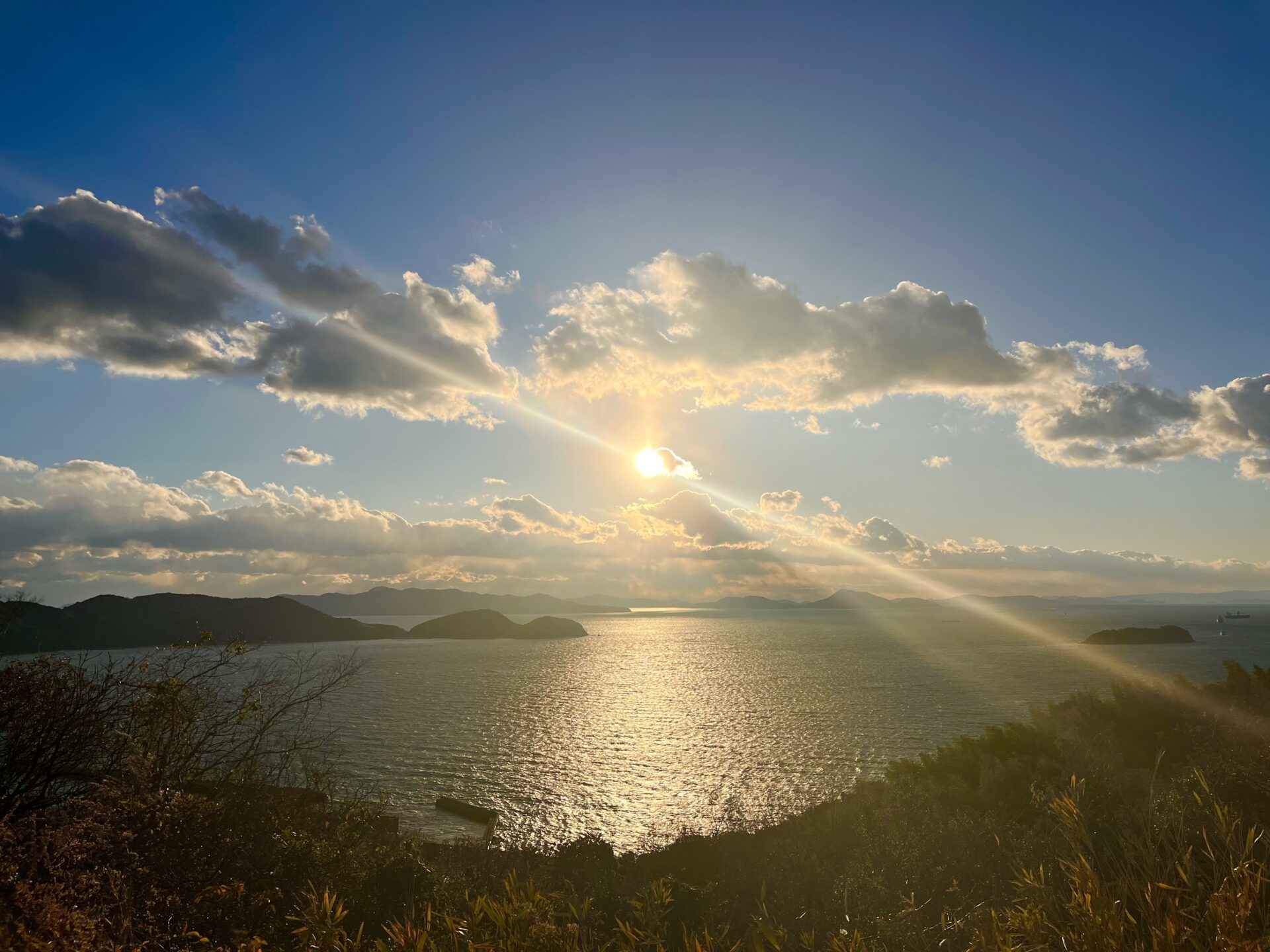 三百山の夕景①