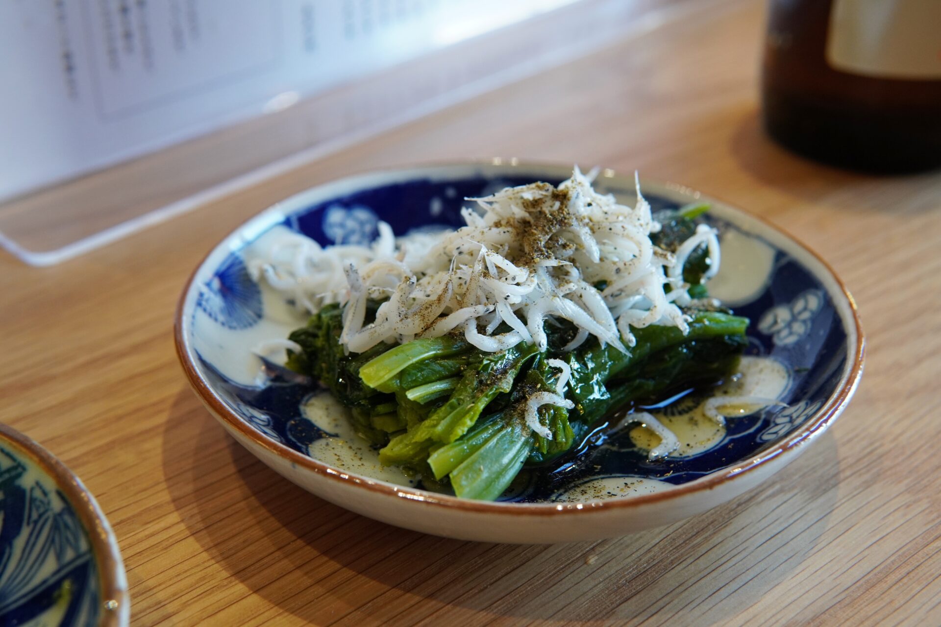 ほうれん草としらすの山椒和え（税込550円）