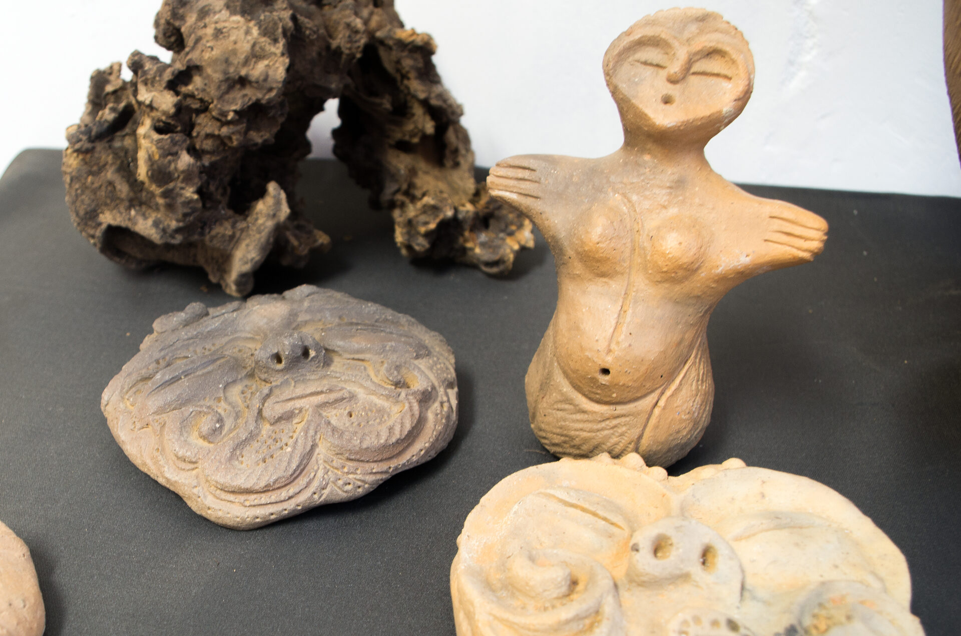 縄文土鈴、土面 制作例