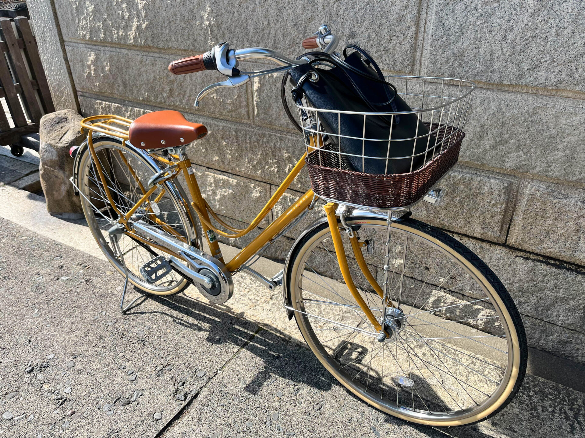 愛車に乗って出発