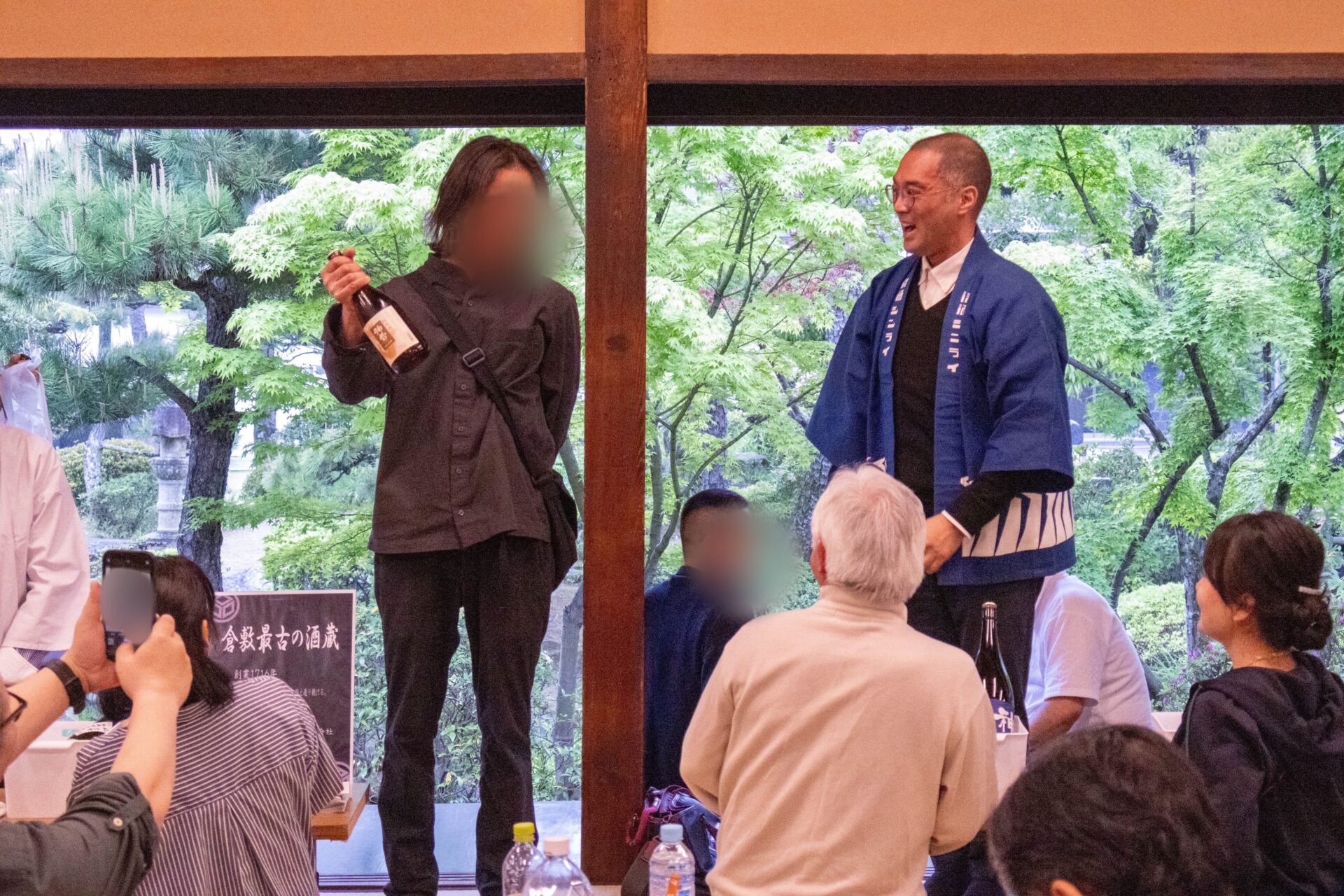 三輪酒造の日本酒を勝ち取った参加者