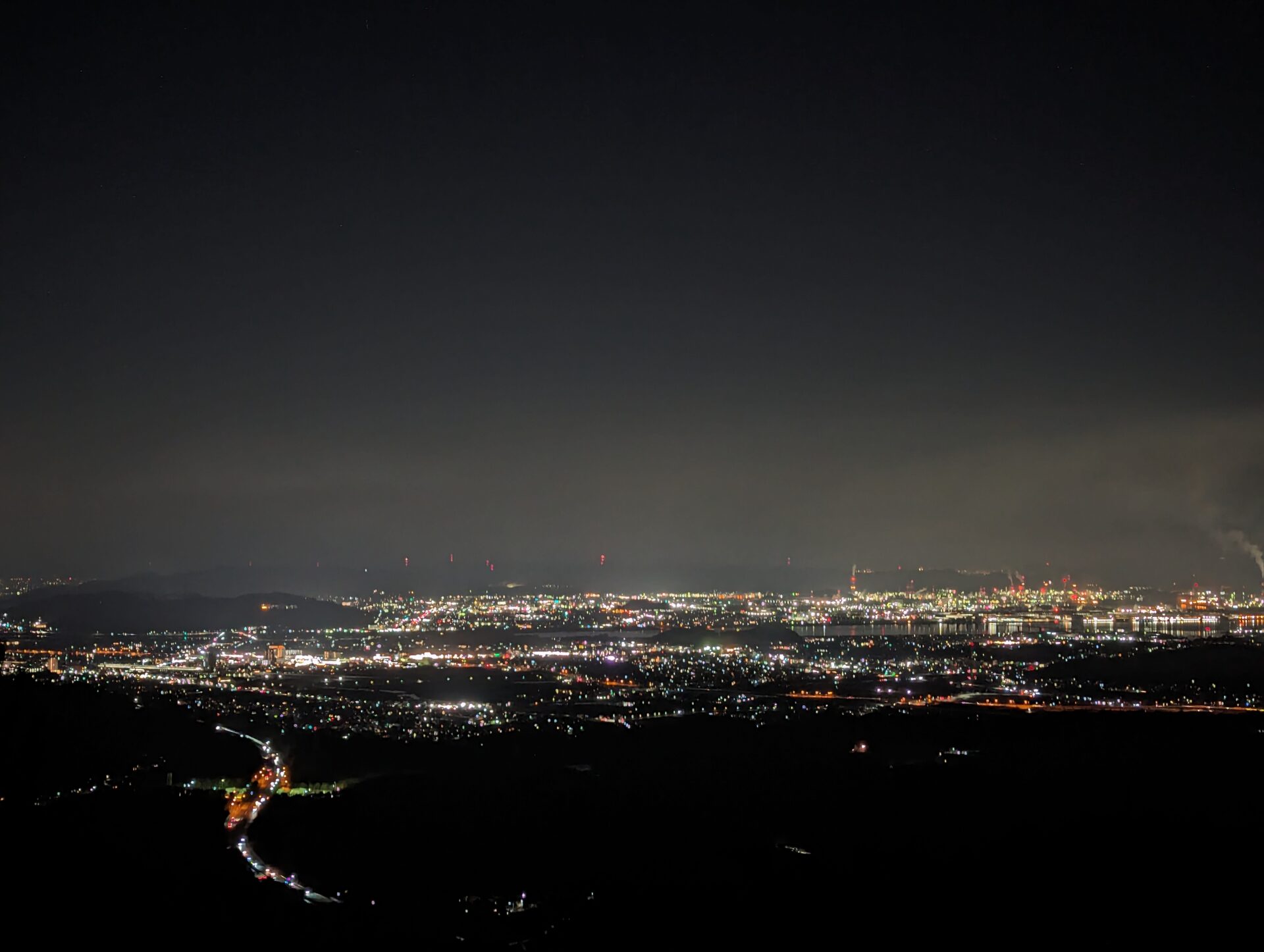 水島コンビナート夜景