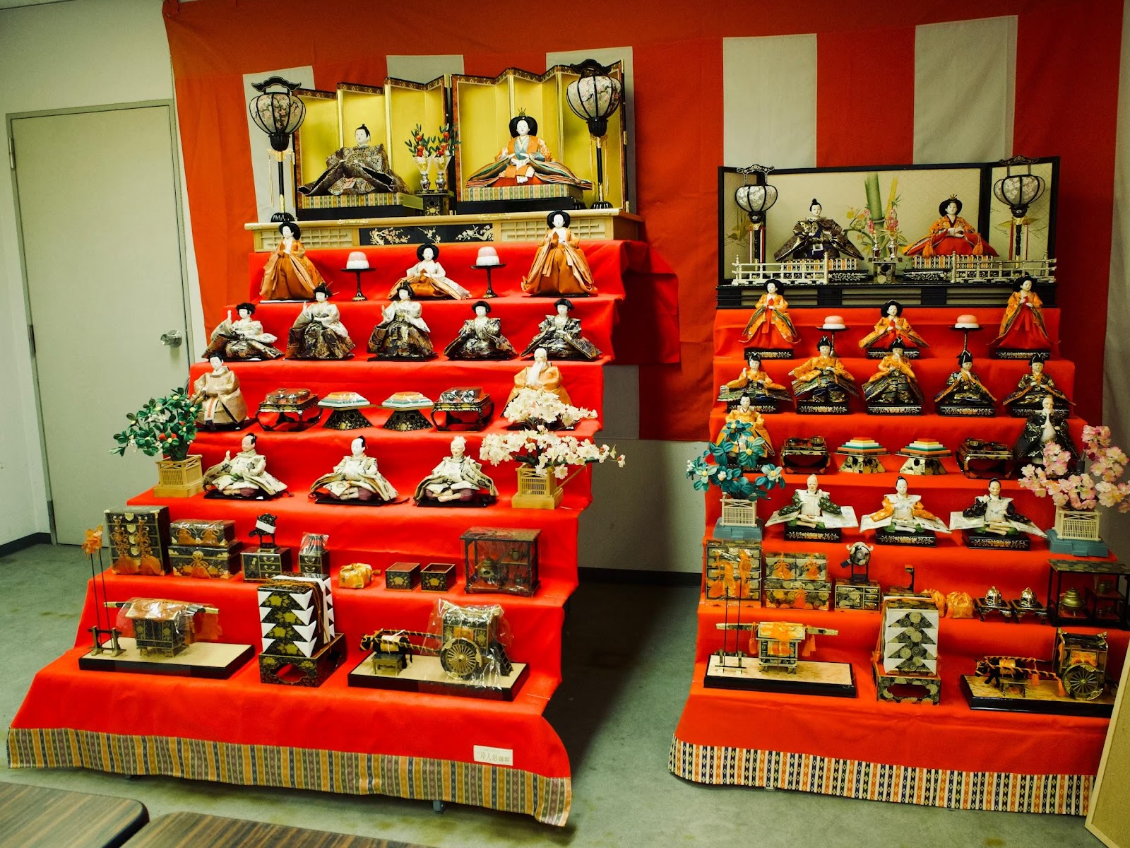 Hina dolls at Kasaoka Community Development Gathering Place