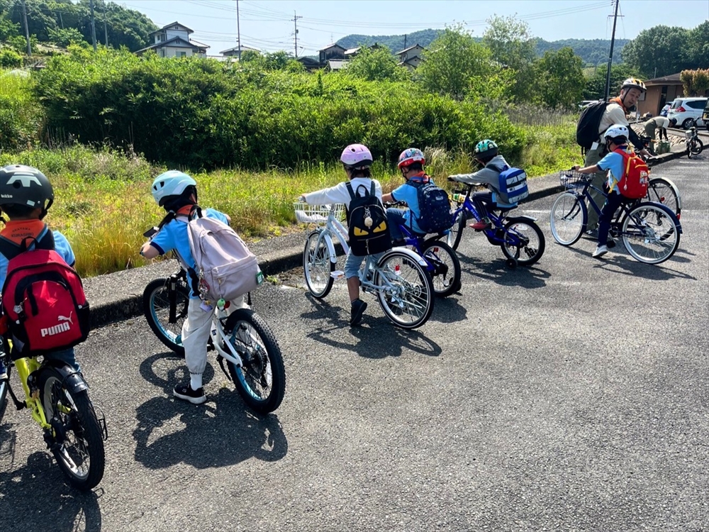 写真提供：ボーイスカウト岡山連盟倉敷第14団　サイクリングのようす
