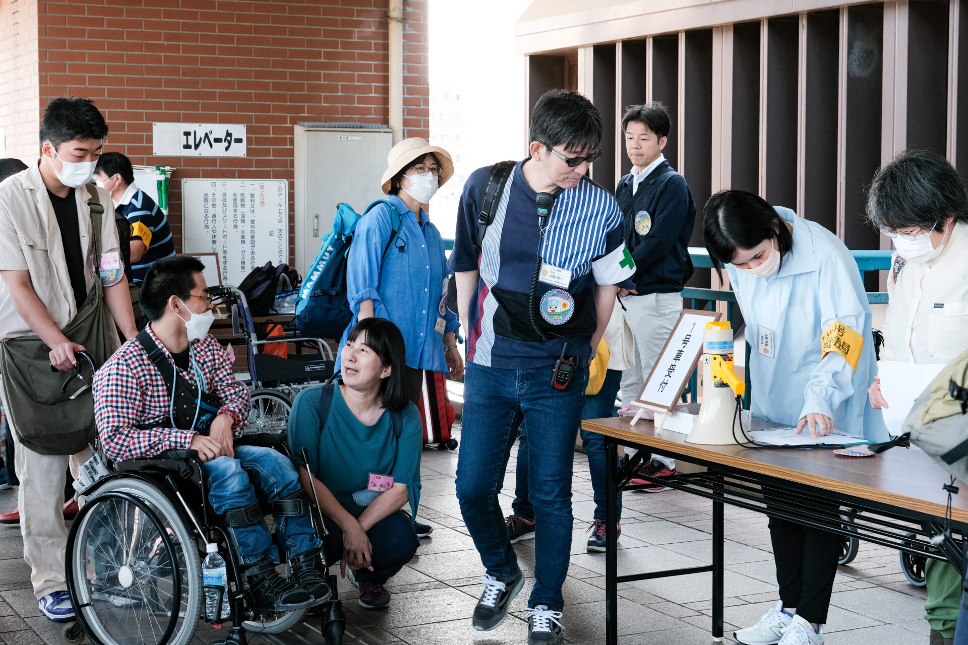 受付のようす