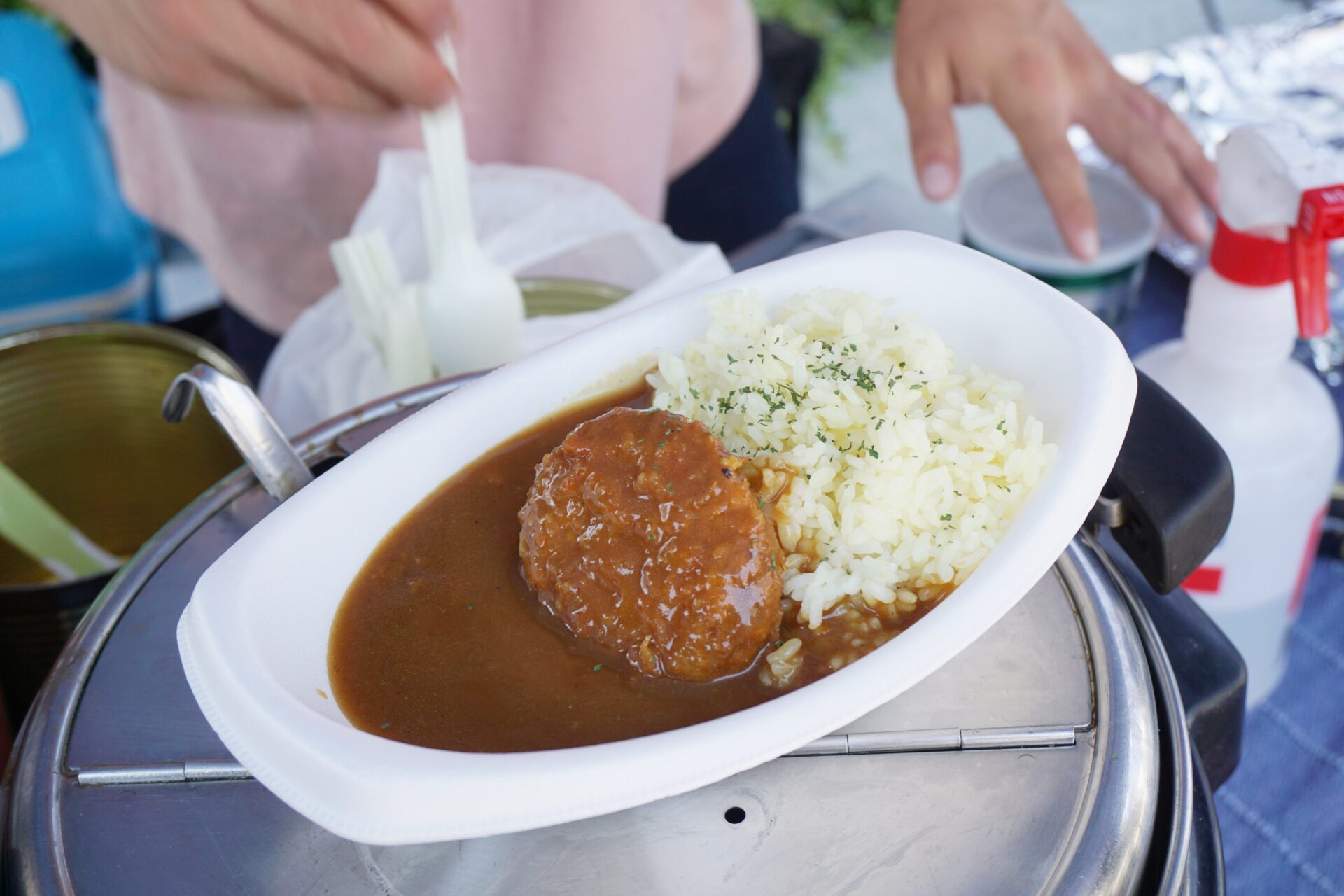 メンチカツカレー